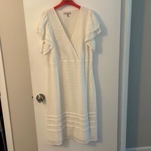 Chelsea28 size large lace dress. Worn once for bridal shower. Was dry cleaned.